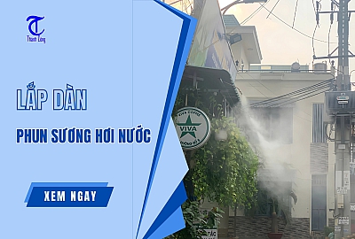 Lắp Dàn Phun Sương Hơi Nước Làm Mát Giá Rẻ Tại TPHCM