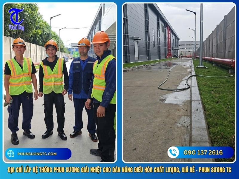 dia chi lap he thong phun suong giai nhiet cho dan nong dieu hoa chat luong gia re phun suong tc