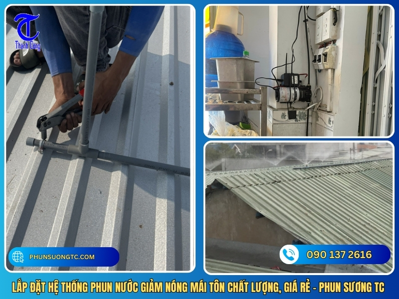 lap dat he thong phun nuoc giam nong mai ton chat luong gia re phun suong tc