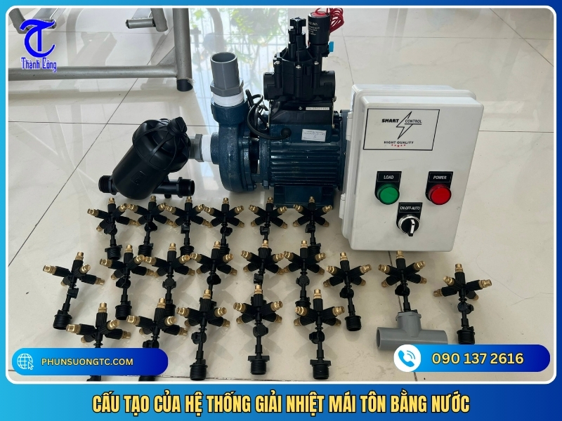 cau tao cua he thong giai nhiet mai ton bang nuoc