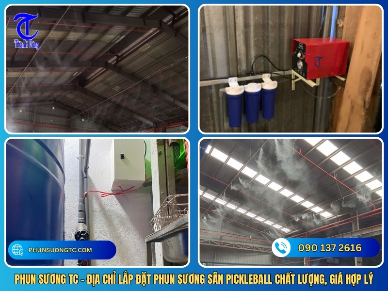 phun suong tc dia chi lap dat phun suong san pickleball chat luong gia hop ly