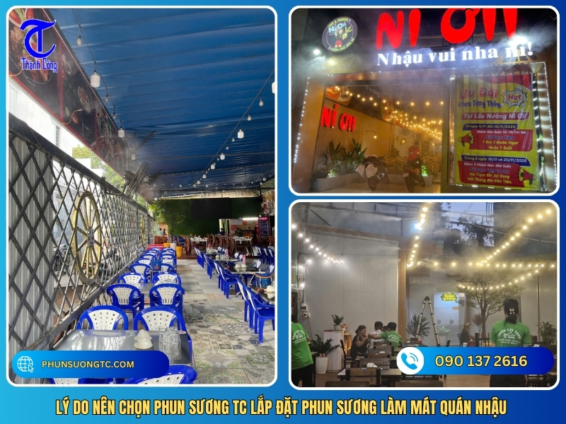 Ly do nen chon Phun Suong TC lap dat phun suong lam mat quan nhau