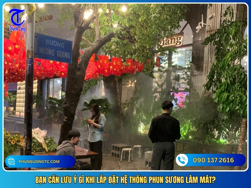 ban can luu y gi khi lap dat he thong phun suong lam mat