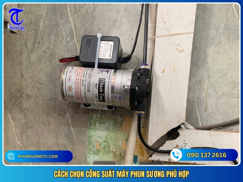 cach chon cong suat may phun suong phu hop