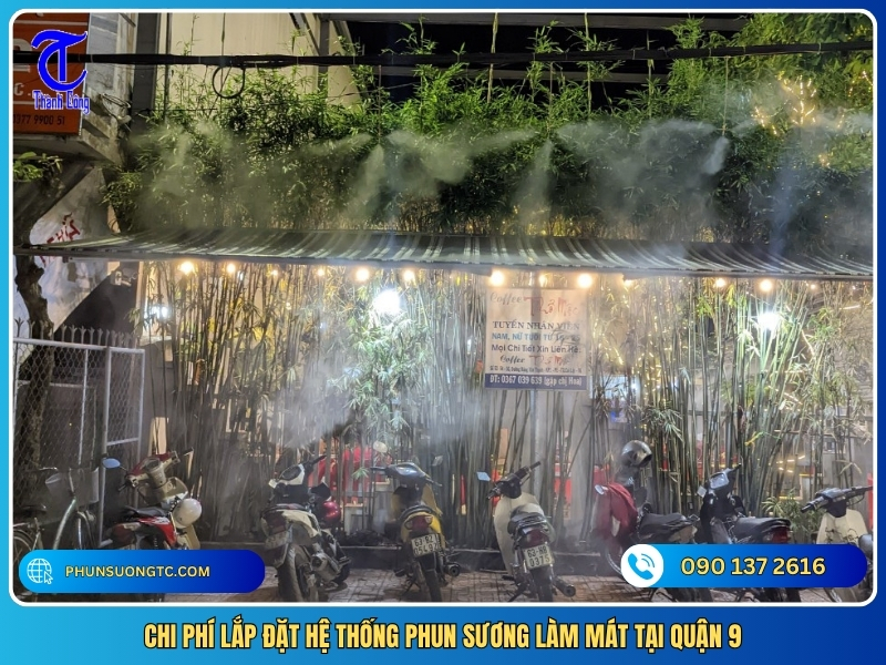 chi phi lap dat he thong phun suong lam mat tai quan 9