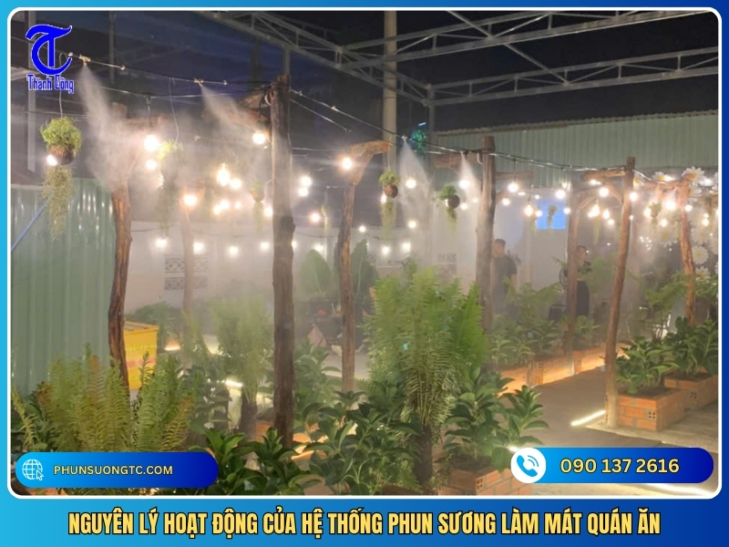 Nguyen ly hoat dong cua he thong phun suong lam mat quan an