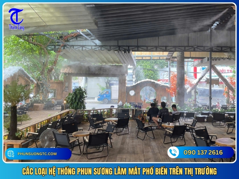 cac loai he thong phun suong lam mat pho bien tren thi truong