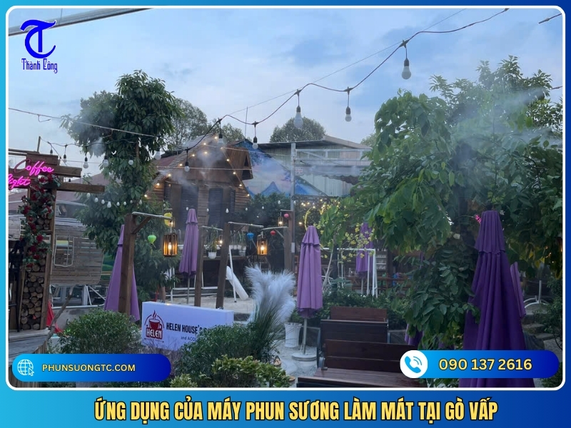 ung dung cua may phun suong lam mat tai go vap