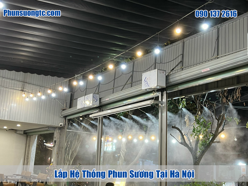 Quy trình lắp đặt hệ thống phun sương làm mát tại Hà Nội
