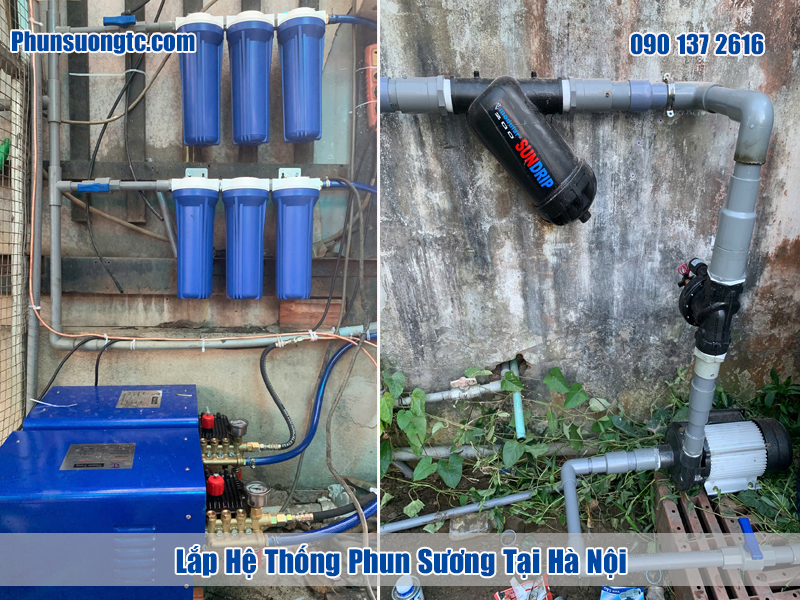 Cấu tạo của hệ thống phun sương làm mát