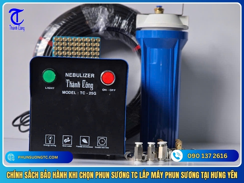 chinh sach bao hanh khi chon phun suong tc lap may phun suong tai hung yen