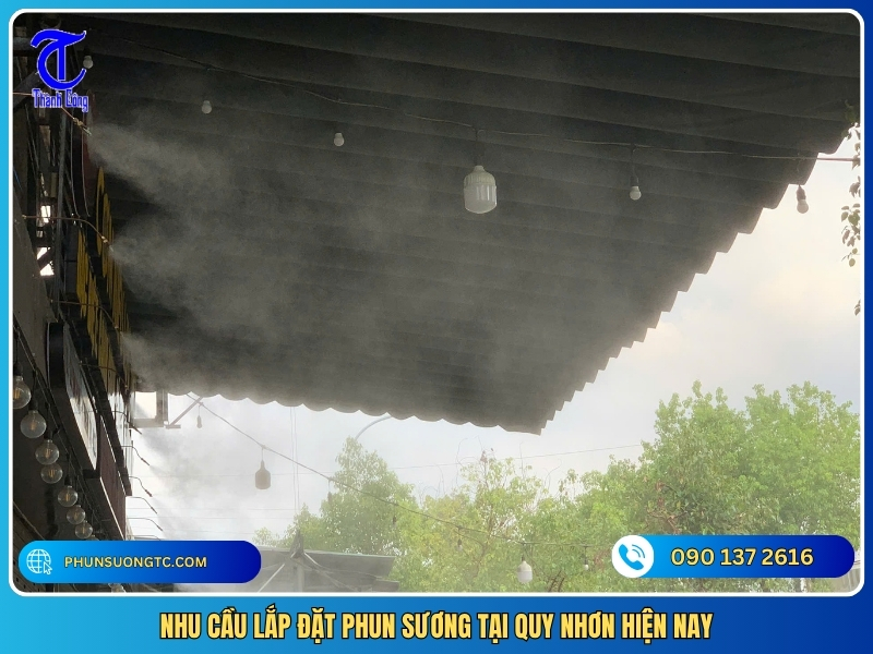 nhu cau lap dat phun suong tai quy nhon hien nay