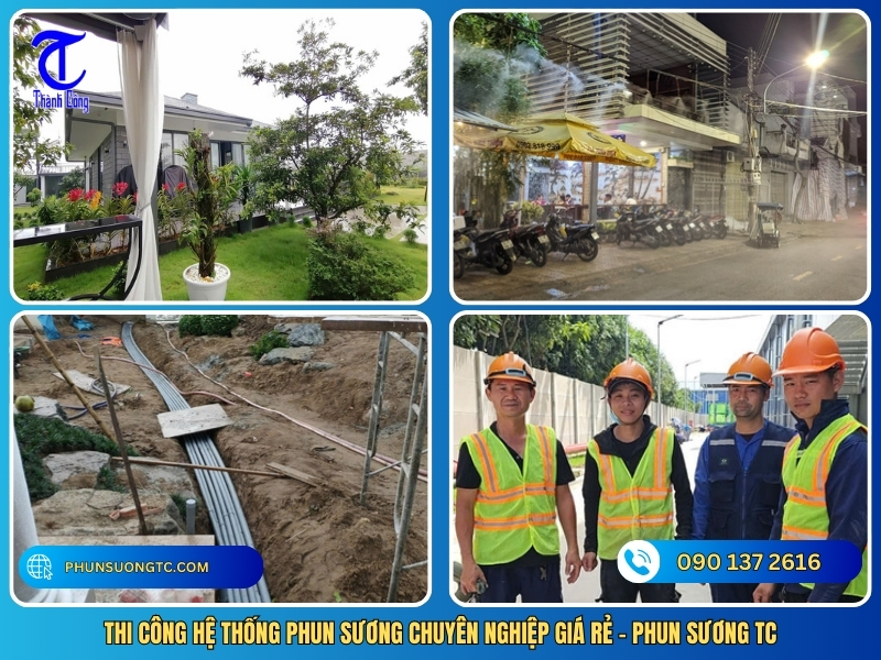 thi cong he thong phun suong chuyen nghiep gia re phun suong tc