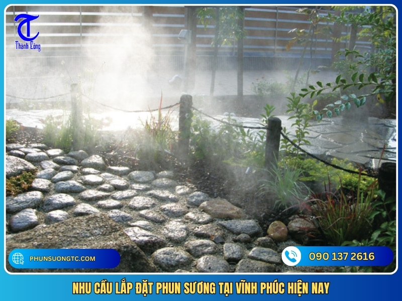 nhu cau lap dat phun suong tai vinh phuc hien nay
