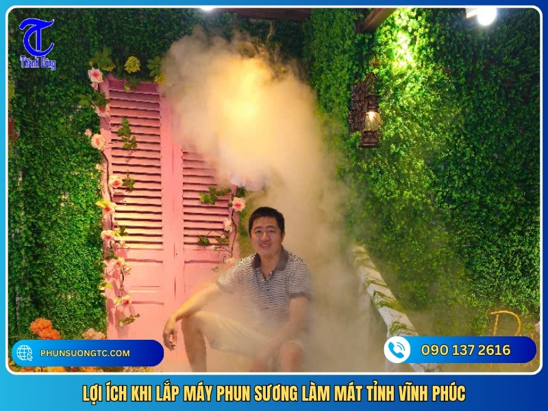 loi ich khi lap may phun suong lam mat tinh vinh phuc