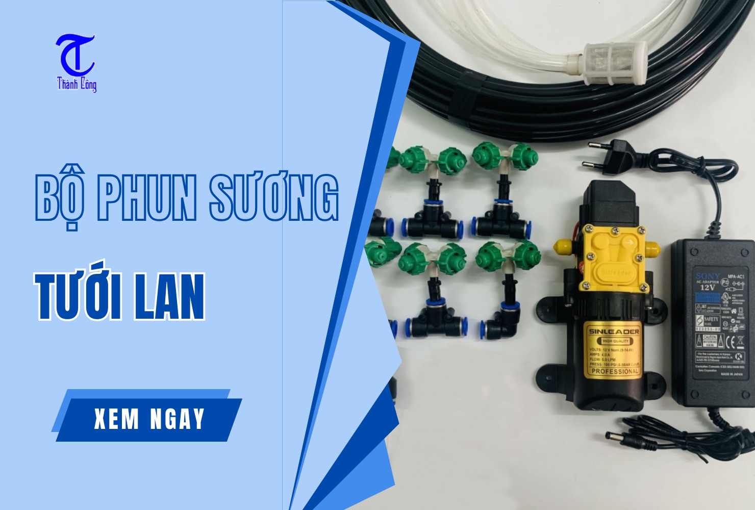 Top 10+ Bộ Phun Sương Tưới Lan Bán Chạy Nhất Hiện Nay