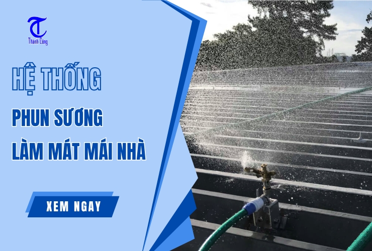 he thong phun nuoc lam mat mai nha